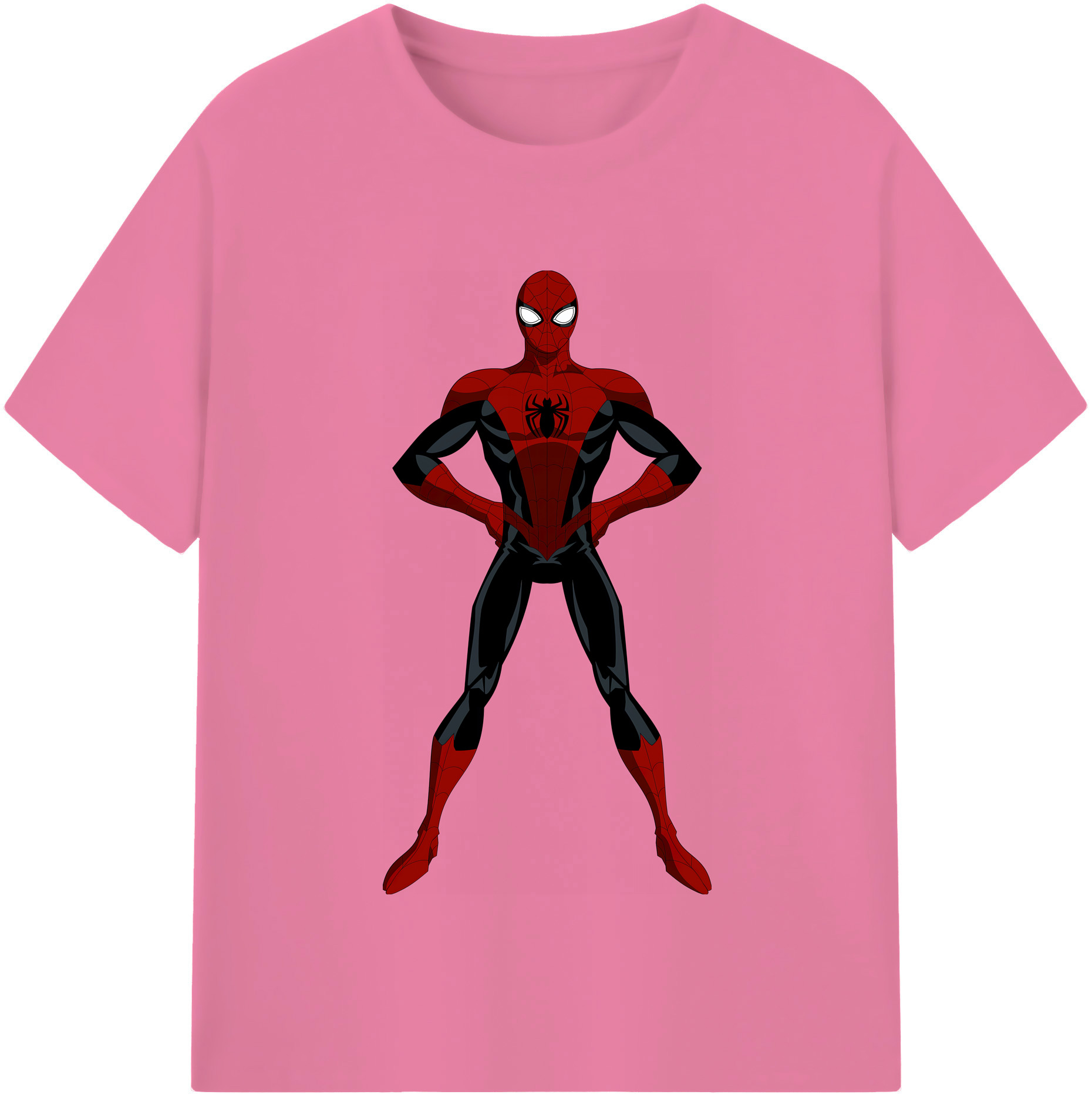 （画像用） Spider Man スパイダーマン 綿100％半袖Tシャツ（フロントプリント）
